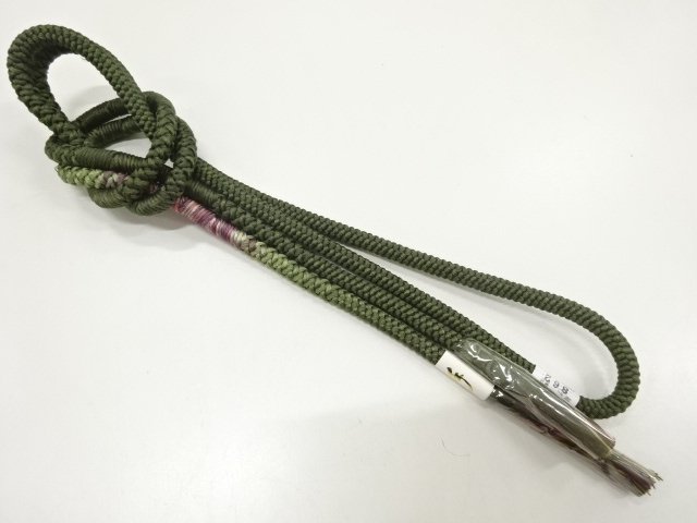 未使用品　正絹　手組帯締め